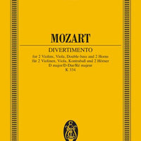 Divertimento No. 17 D major - Full Score