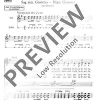 Sag mir, Giannetta - Score