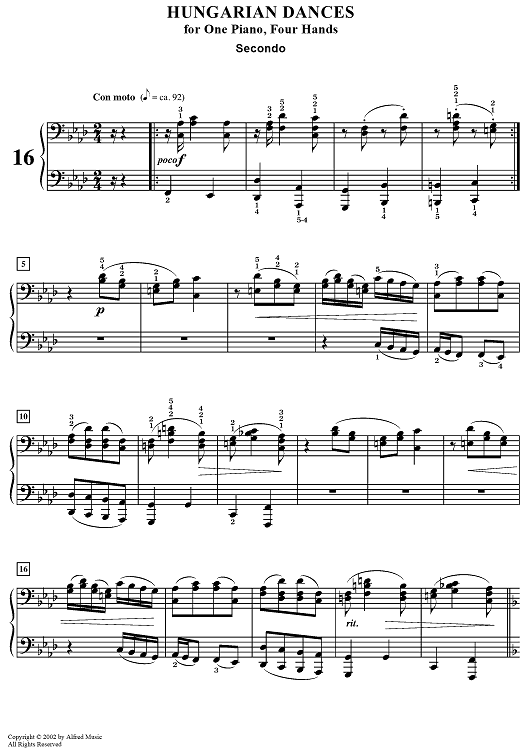 Hungarian Dance No. 16