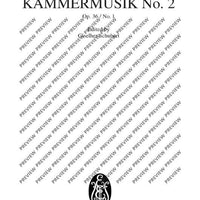 Chamber music No. 2 - Full Score