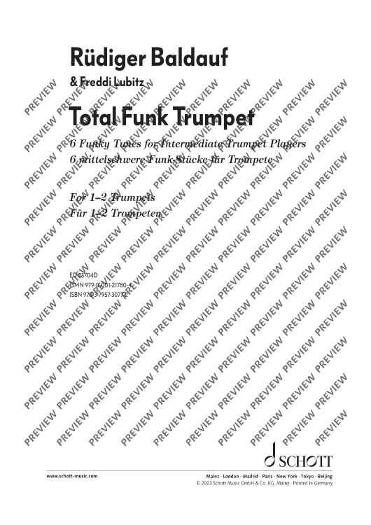 Total Funk Trumpet - Performing Score