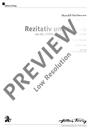 Rezitativ und Arioso