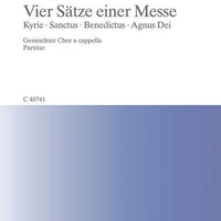 Vier Sätze einer Messe in D major - Choral Score