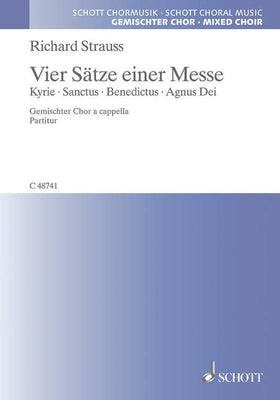 Vier Sätze einer Messe in D major - Choral Score