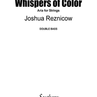 Whispers of Color: Aria for Strings - Double Bass