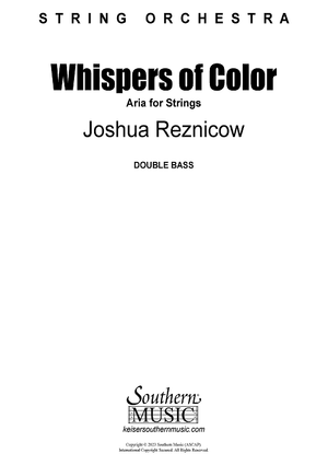 Whispers of Color: Aria for Strings - Double Bass