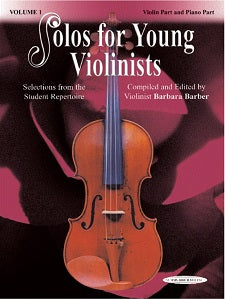 Solos for Young Violinists Violin Part and Piano Acc., Volume 1