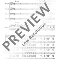 Mein Weib will mich verlassen - Choral Score