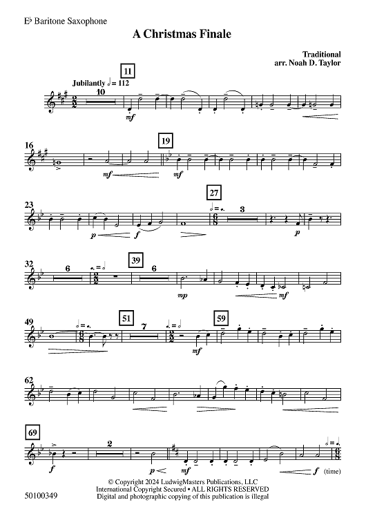 A Christmas Finale - Eb Baritone Sax