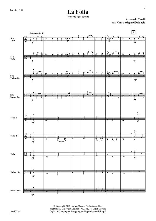 La Folia - Full Score