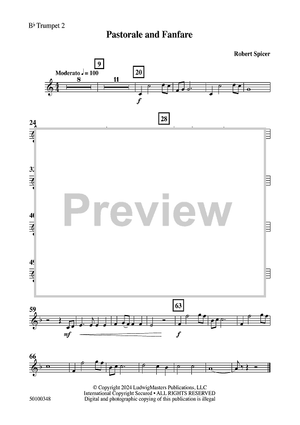 Pastorale and Fanfare - Bb Trumpet 2