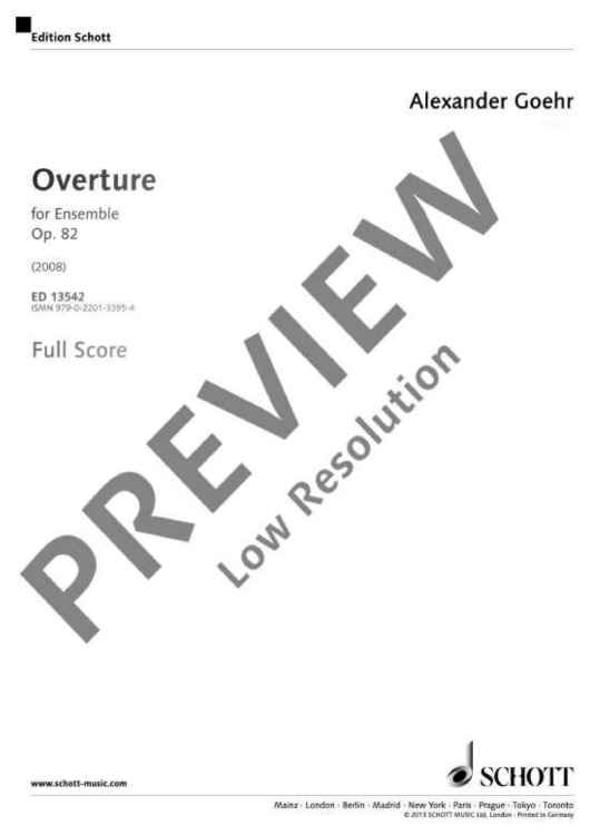 Overture - Score