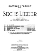 Sechs Lieder nach Gedichten von Clemens Brentano in F major - Piano Reduction