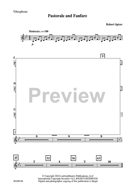 Pastorale and Fanfare - Vibraphone