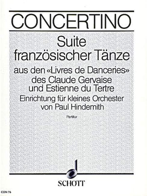 Suite französischer Tänze - Score