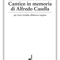 Cantico in memoria di Alfredo Casella - Performing Score