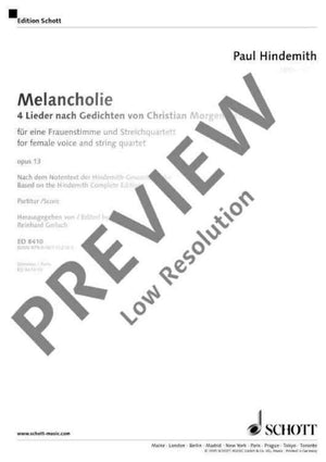 Melancholy - Score