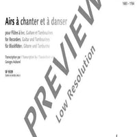 Airs à chanter et à danser - Performing Score