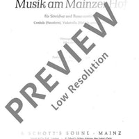 Musik am Mainzer Hof - Score