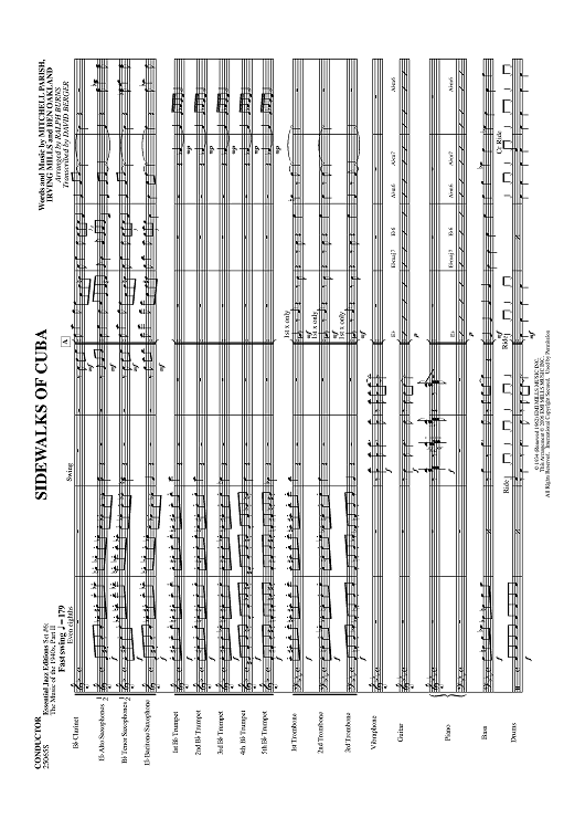 Sidewalks of Cuba - Score