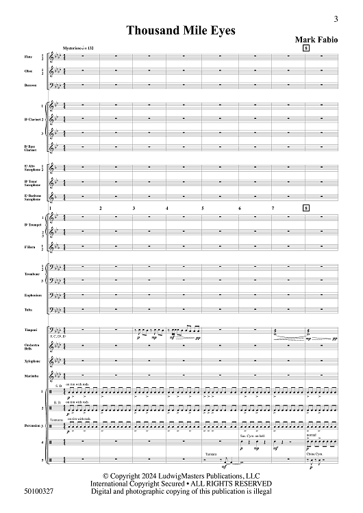 Thousand Mile Eyes - Full Score