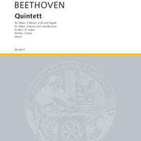 Quintet E major - Score