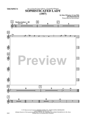 Sophisticated Lady - Trumpet 1