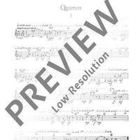 Quartet - Score and Parts