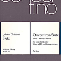 Overtures - Suite A Minor - Score