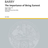 The Importance of Being Earnest - Piano Reduction