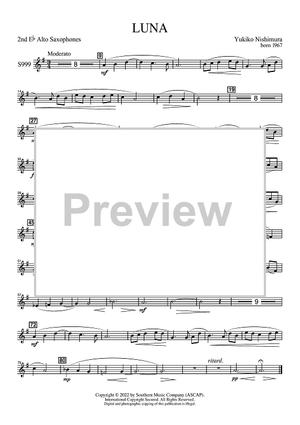 Luna for Band - Eb Alto Sax 2