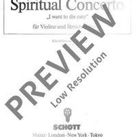 Spiritual Concerto - Piano Score and Solo Part