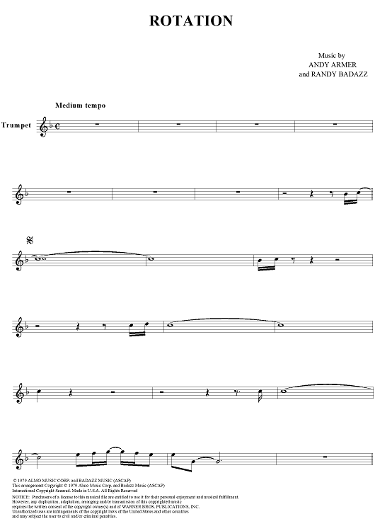 Rotation - Trumpet in B-flat