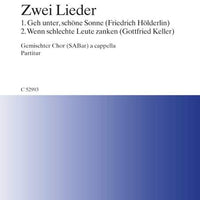 Zwei Lieder - Choral Score