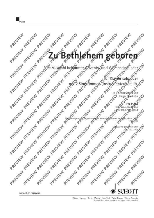 Zu Bethlehem geboren