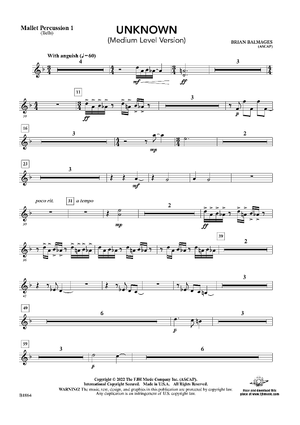 Unknown (Medium Level Version) - Mallet Percussion 1