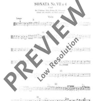 Sonata No. 7 D minor a 4  - Viola