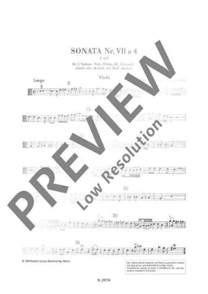 Sonata No. 7 D minor a 4  - Viola