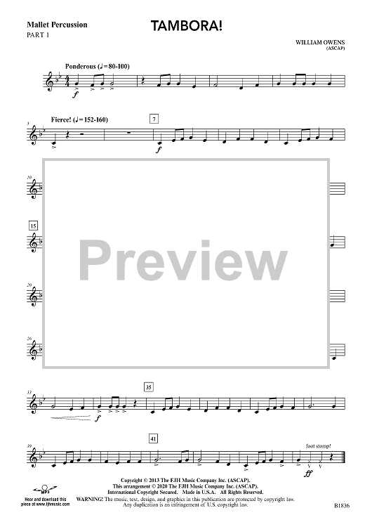 Tambora! - Mallet Percussion Part 1