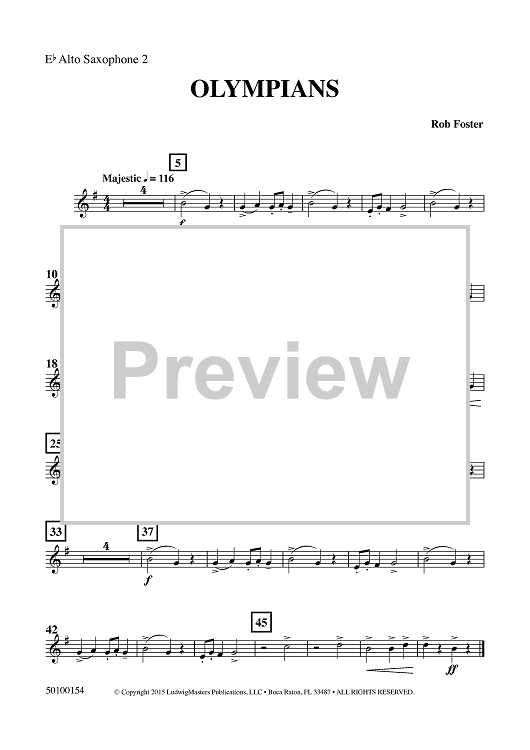 Olympians - Eb Alto Sax 2