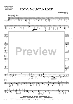 Rocky Mountain Romp - Percussion 2