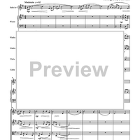 Amazing Grace - for Solo Instrument, Piano and String Quartet - Score