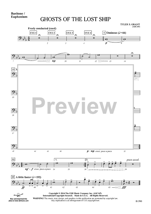 Ghosts of the Lost Ship - Baritone/Euphonium