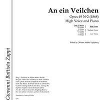 An ein Veilchen Op.49 No. 2