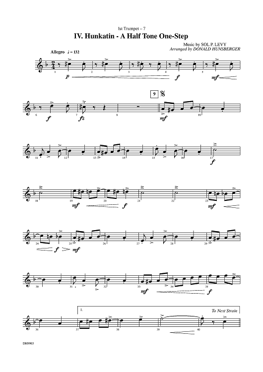 Dancin' Into The '20s: IV. Hunkatin - A Half Tone One-Step - Trumpet 1