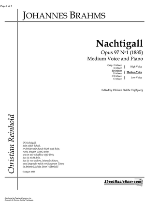 Nachtigall Op.97 No. 1