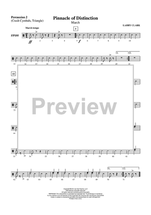 Pinnacle of Distinction (March) - Percussion 2