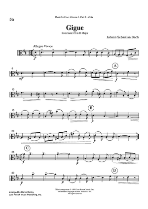 Gigue - from Suite #3 in D Major - Part 3 Viola