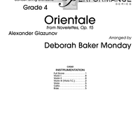 Orientale - from Novelettes, Op. 15 - Score