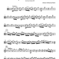 My Heart Ever Faithful - Aria from Cantata #68 - Part 2 Viola
